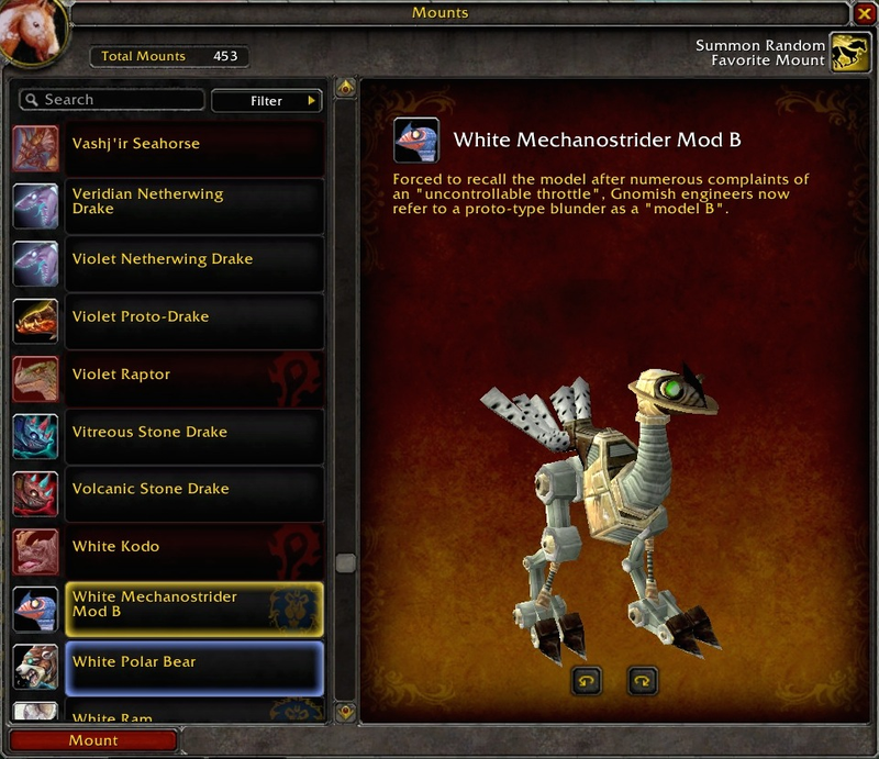 Illustration for article titled Blizzard Adds Silly Mount Descriptions In Warlords of Draenor Beta